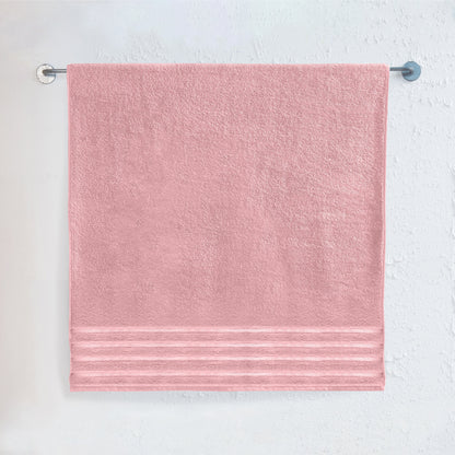Elegant Comfort 1-Piece Premium Turkish Cotton 4 Lines Stripe Jumbo Towel, 35x 70 inch