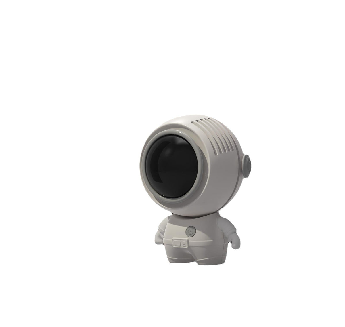USB Small Fan Hanging Neck Handheld Lazy Mini Leafless Spaceman Small Fan Portable With Lanyard