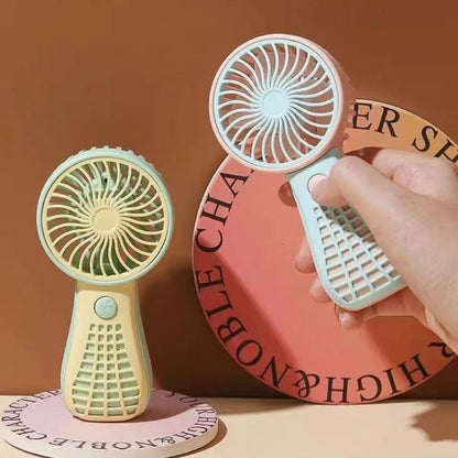 Handheld fan minimalist mini charging small fan portable outdoor student small electric fan