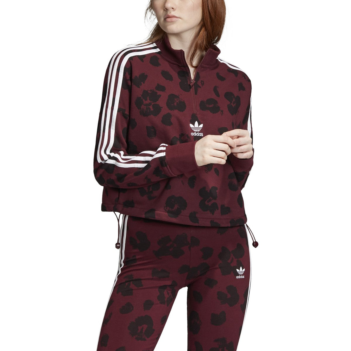 adidas Women's Originals Bellista Allover Print Sweatshirt Sweaters