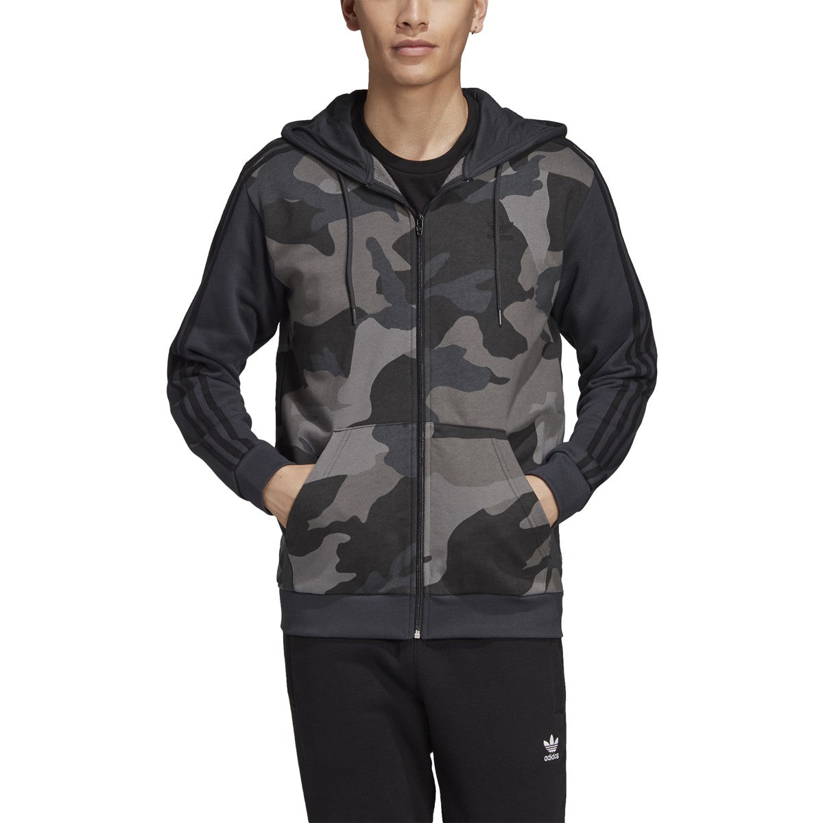 adidas Men's Camouflage Fullzip Hoodie Sweaters