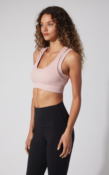90 Degree by Reflex Seamless Ribbed Double Layer Bra