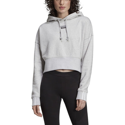 adidas Women's 3-Stripes Cropped Hoodie Sweaters