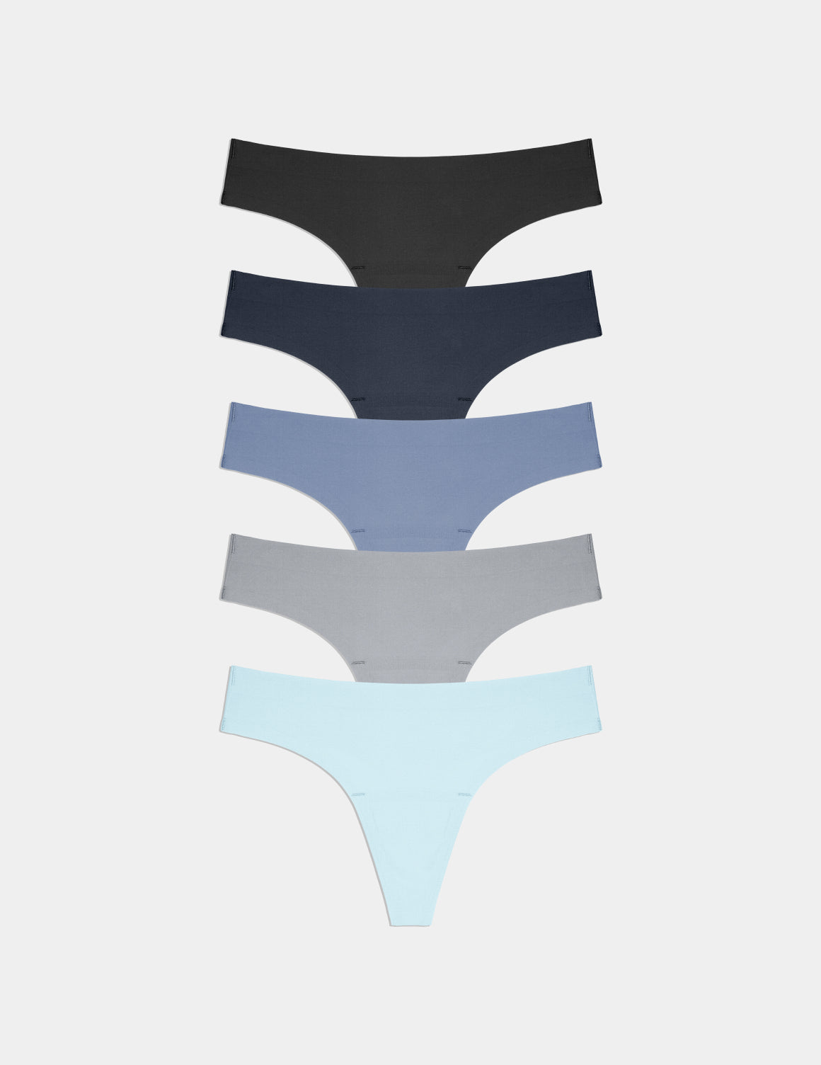 Essential No-Show Thong 5-Pack