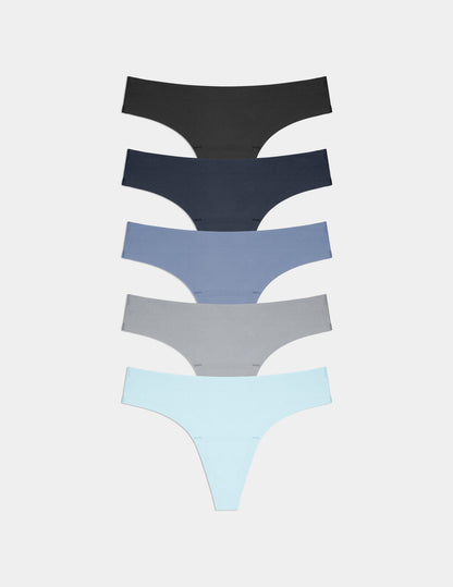 Essential No-Show Thong 5-Pack