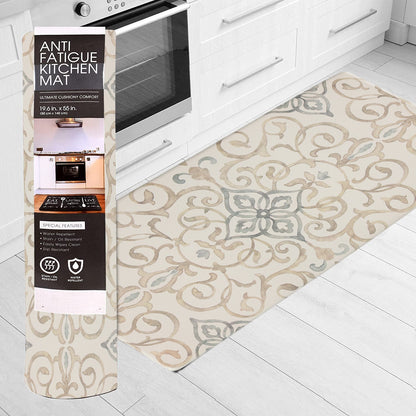 20"x39" Anti-Fatigue Embossed Floor Mat (Rustic Medallion)