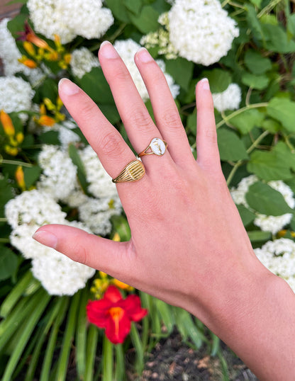 Elevated Faith Wildflower Signet Ring