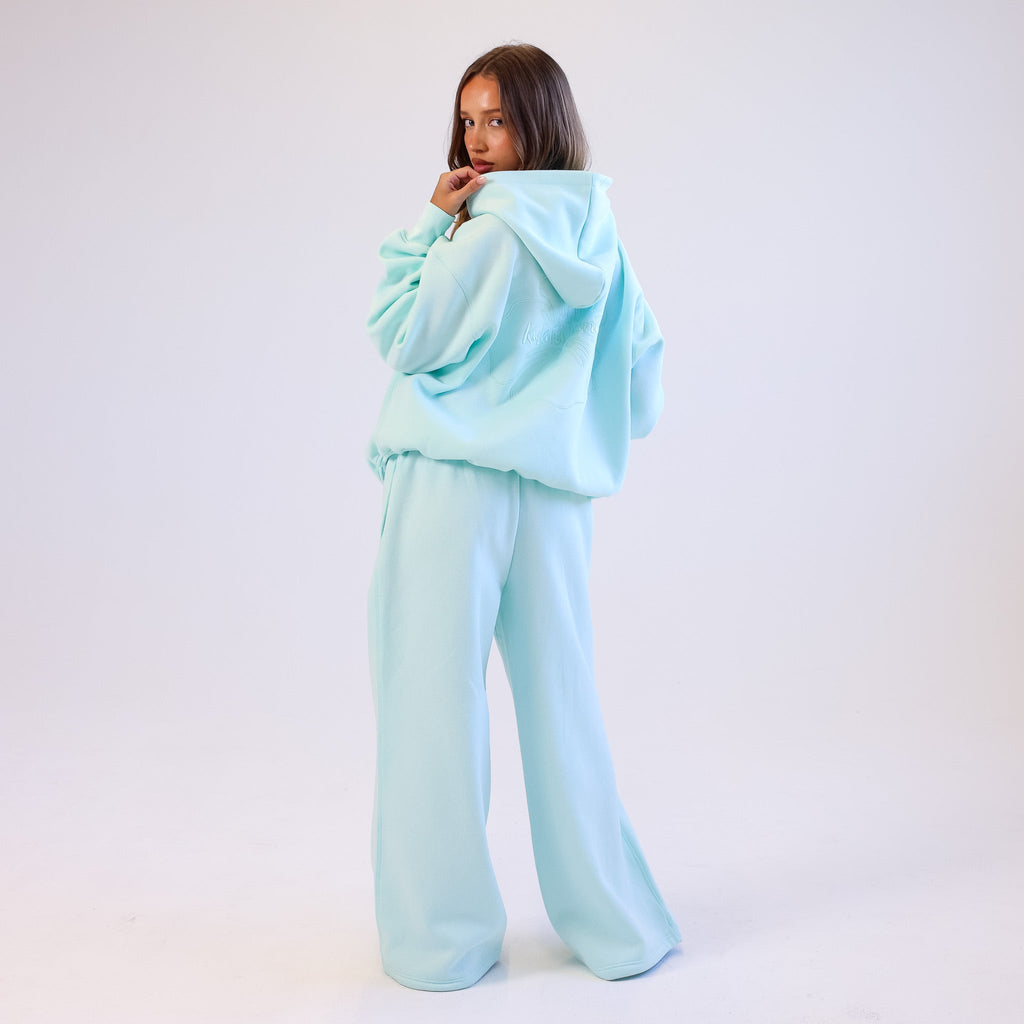 Kulani Kinis Embroidered Track Pants - Jelly Mint - FINAL SALE