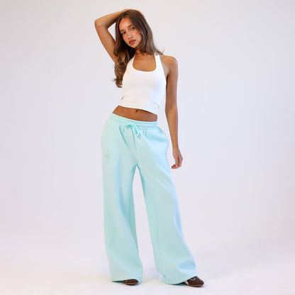 Kulani Kinis Embroidered Track Pants - Jelly Mint - FINAL SALE