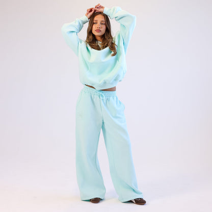 Kulani Kinis Embroidered Track Pants - Jelly Mint - FINAL SALE