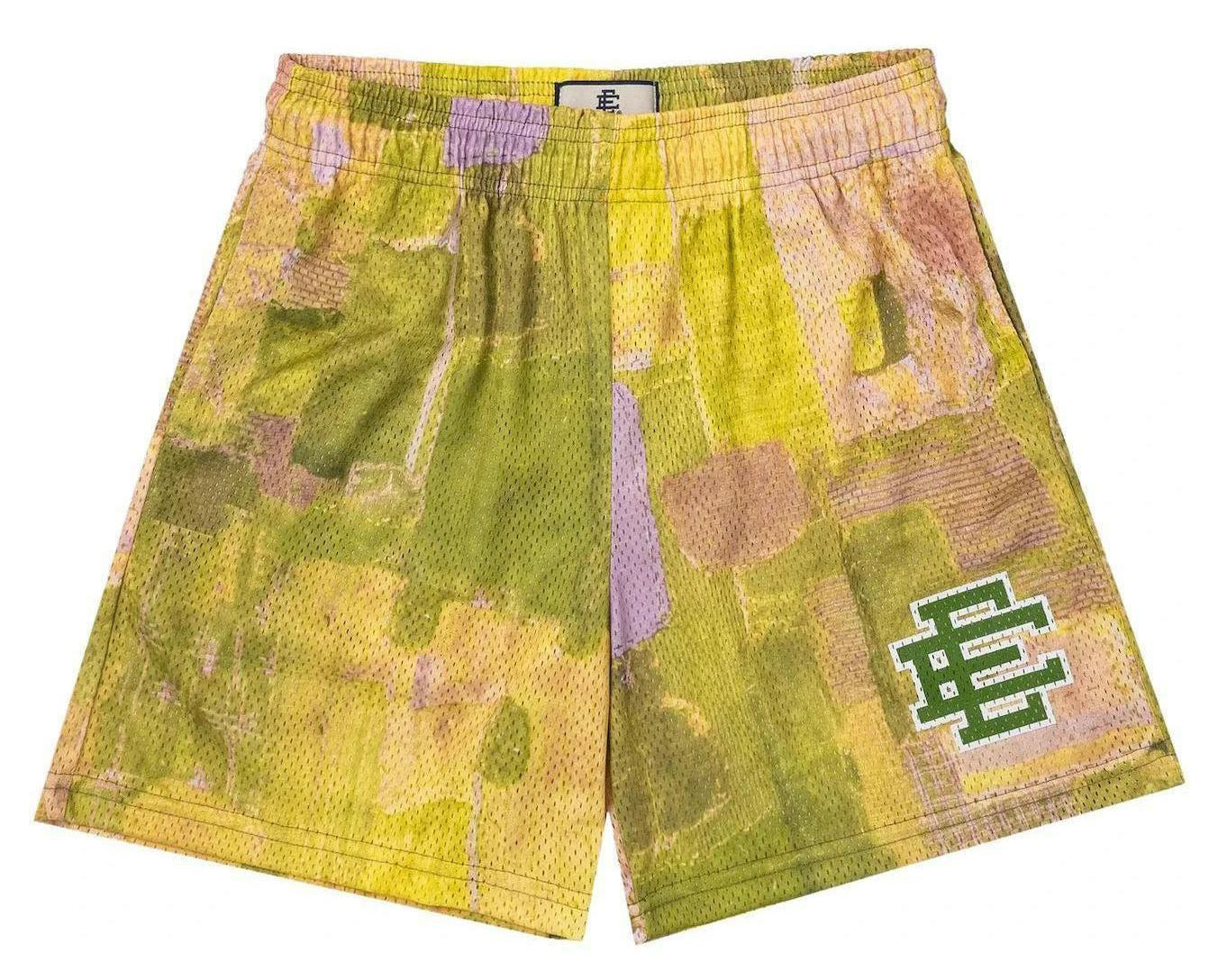 Eric Emanuel Men's Ee Basic Short Yellow Boro Patchwork