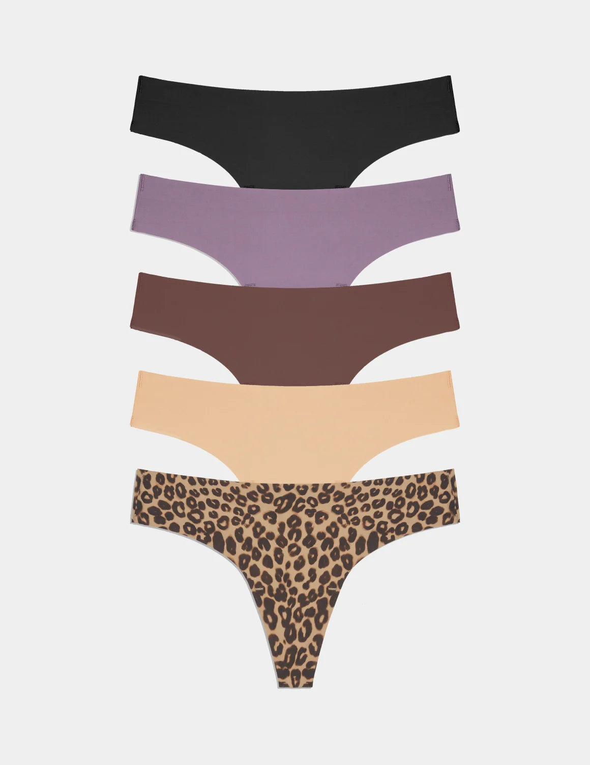 Essential No-Show Thong 5-Pack
