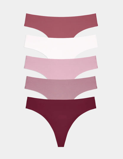 Essential No-Show Thong 5-Pack - Last Call