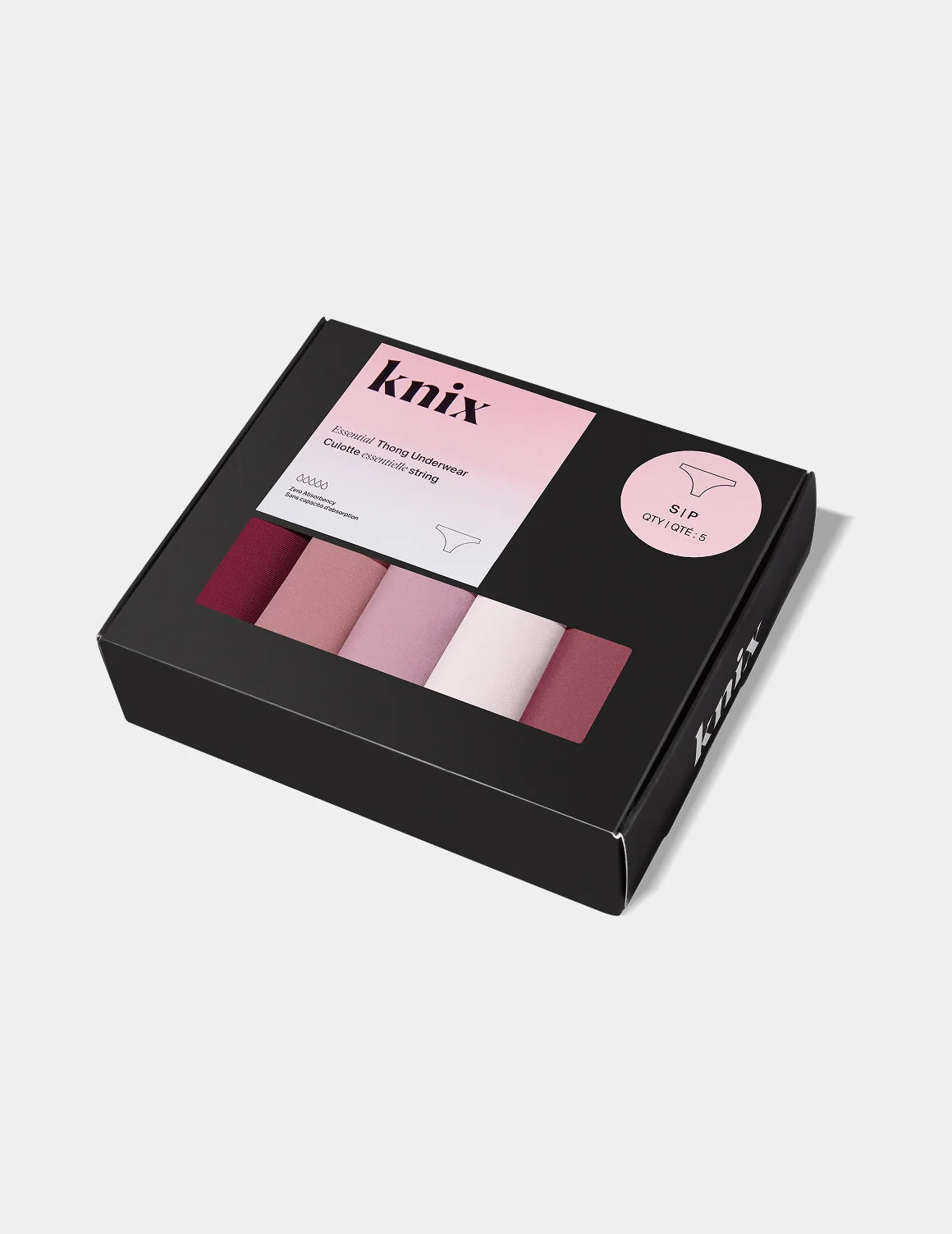 Essential No-Show Thong 5-Pack - Last Call