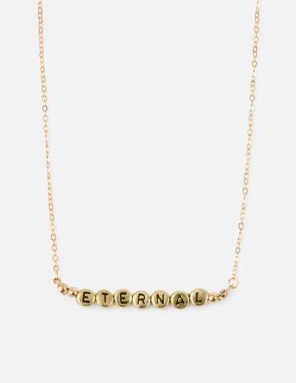 Elevated Faith Eternal Letter Necklace