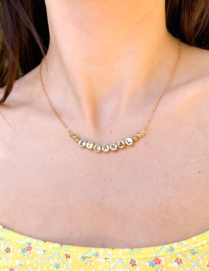 Elevated Faith Eternal Letter Necklace