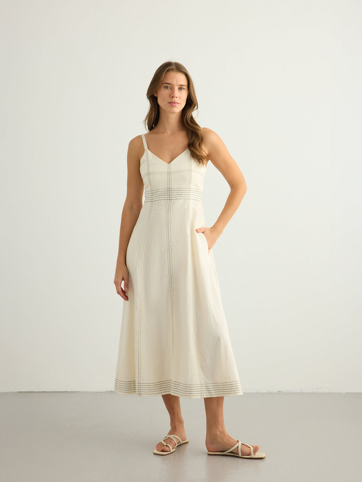 Eva Maxi Dress (Natural)