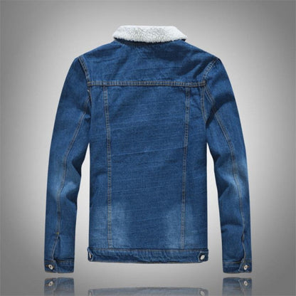 Men's Fleece Denim Jacket