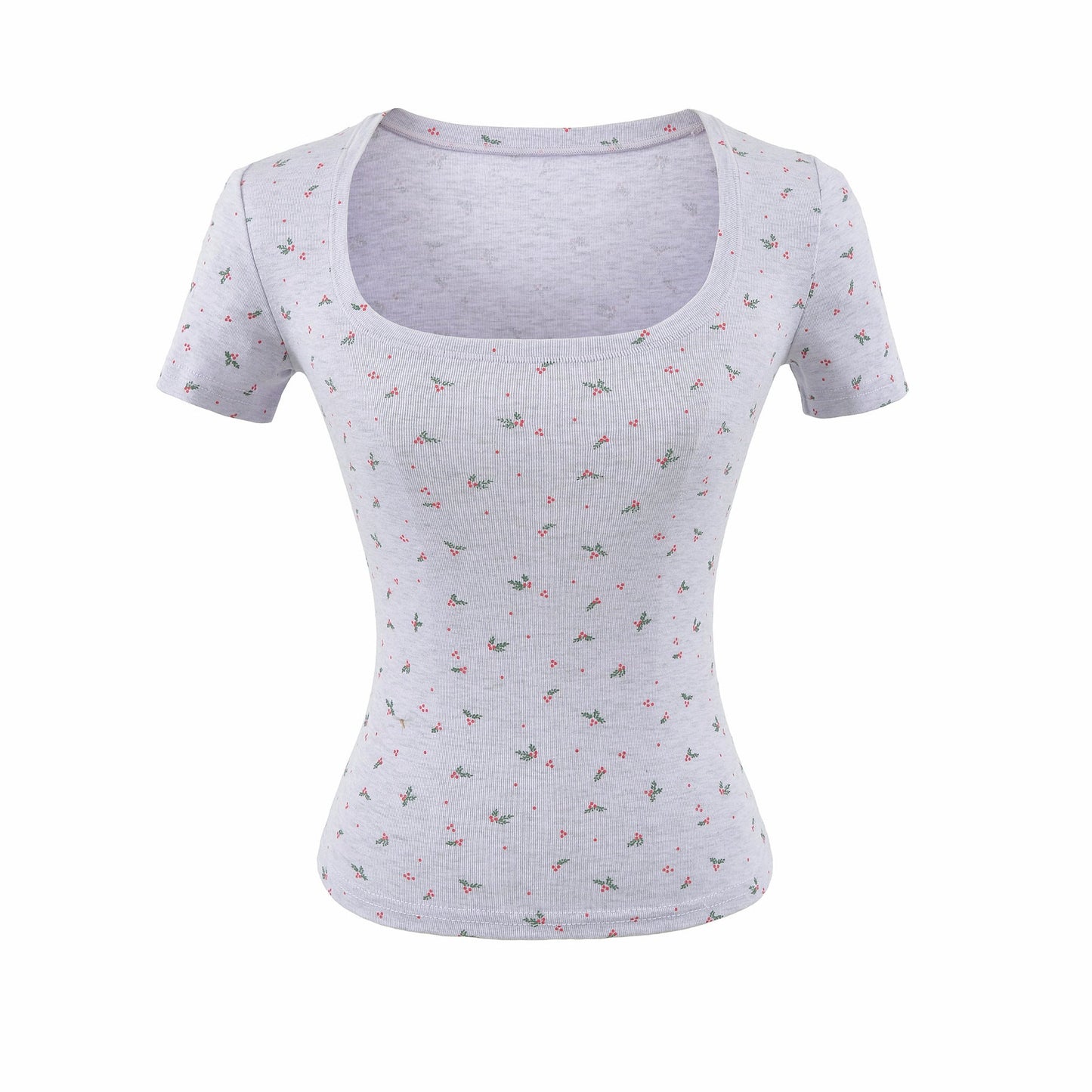 U-Neck Short Sleeve T-Shirt for Women