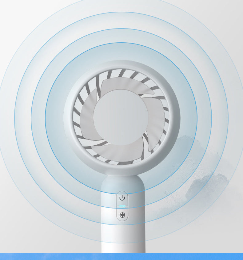 Ice Compression Handheld Fan Refrigeration USB Mini Fan Cross-border New Explosive Ice Hockey Fan