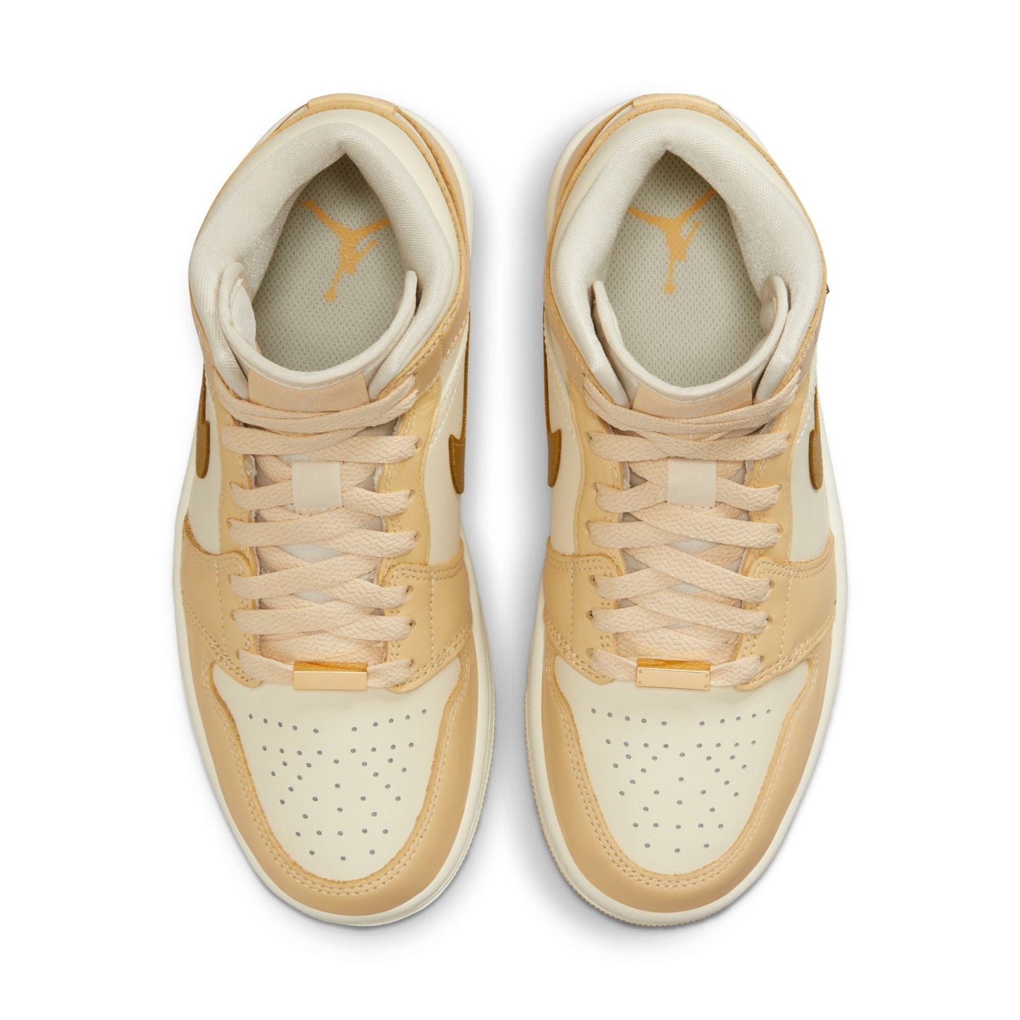 Air Jordan Women's Retro 1 Mid Se 'French Vanilla Gold' W Sneakers