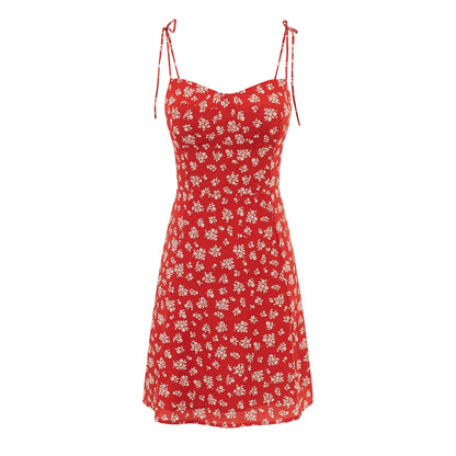 Strapless Dress Print Short Dress