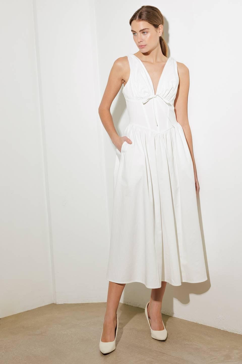 Fanciful Escapes Woven Midi Dress
