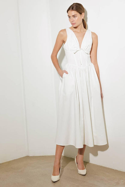 Fanciful Escapes Woven Midi Dress