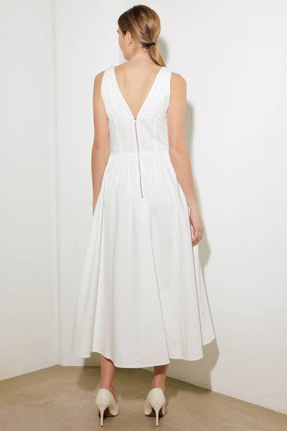 Fanciful Escapes Woven Midi Dress