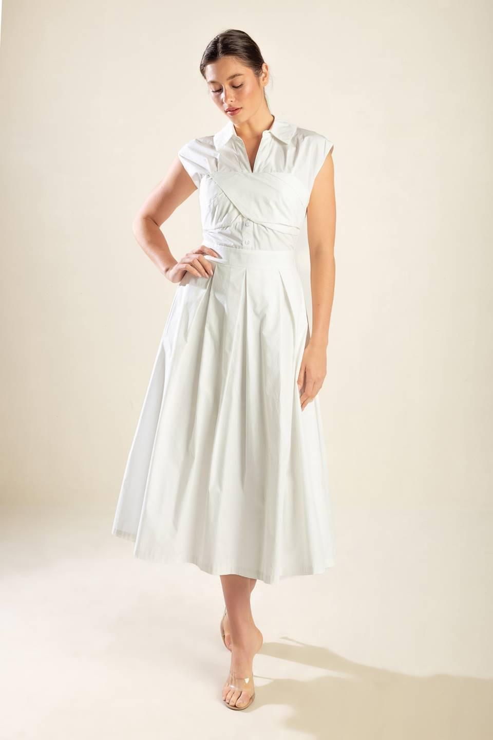 Dreamy Impression Woven Midi Dress