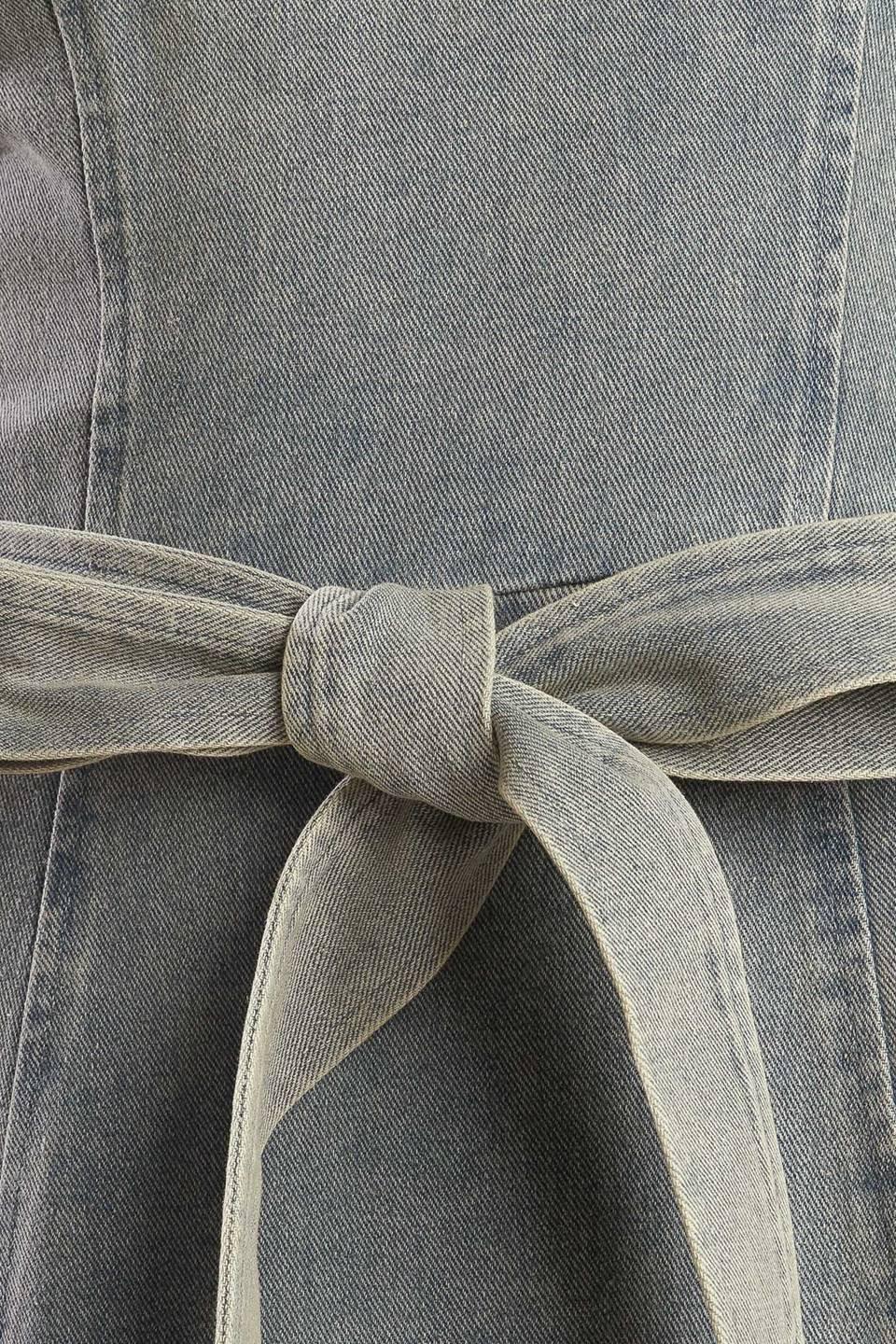 A Day at the Vineyard Denim Midi Dress