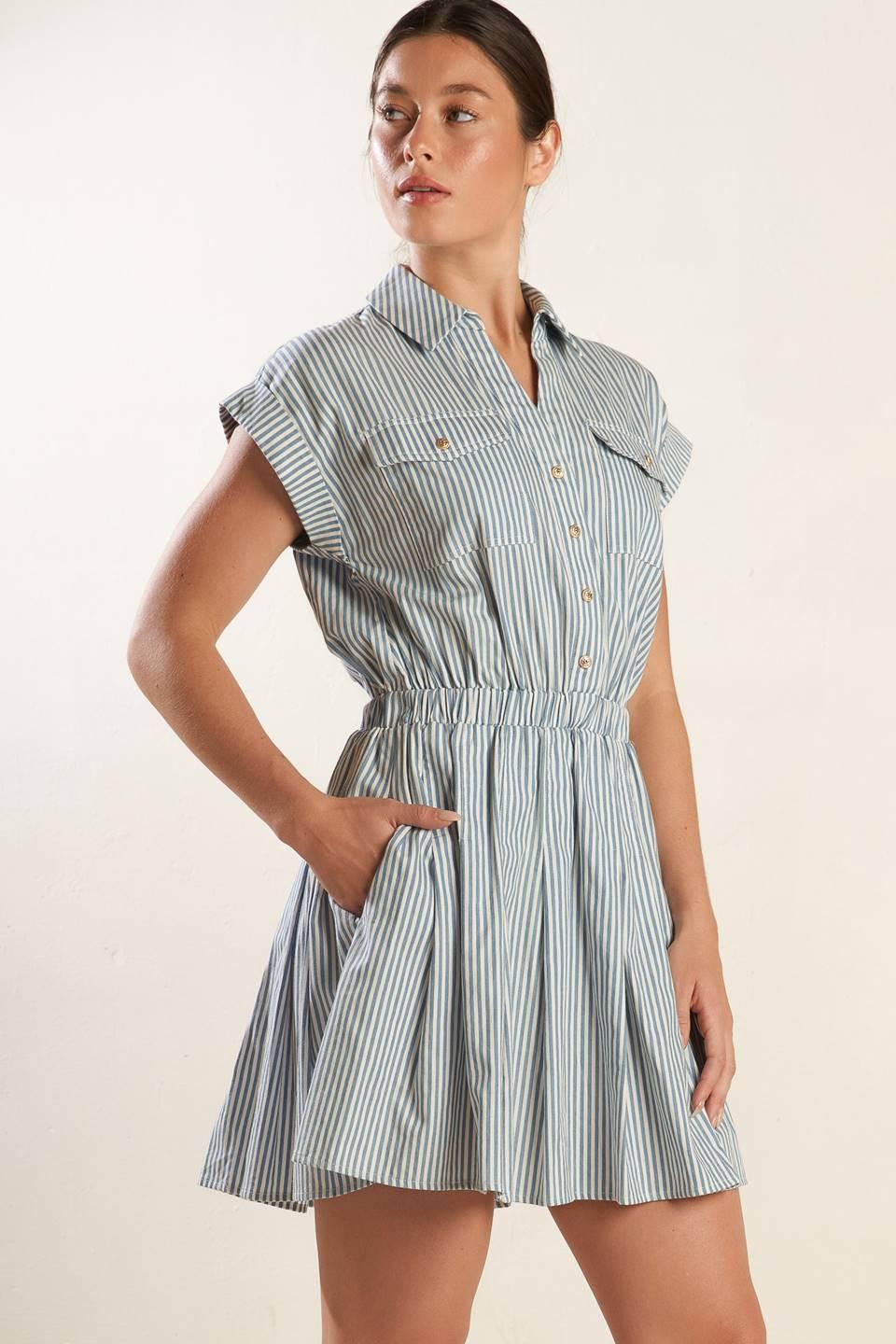Champagne Toast Woven Mini Dress