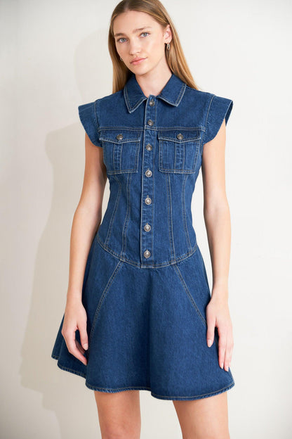 Blue Crush Denim Mini Dress