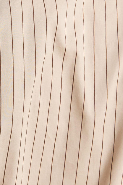 Classic Neutral Woven Midi Dress