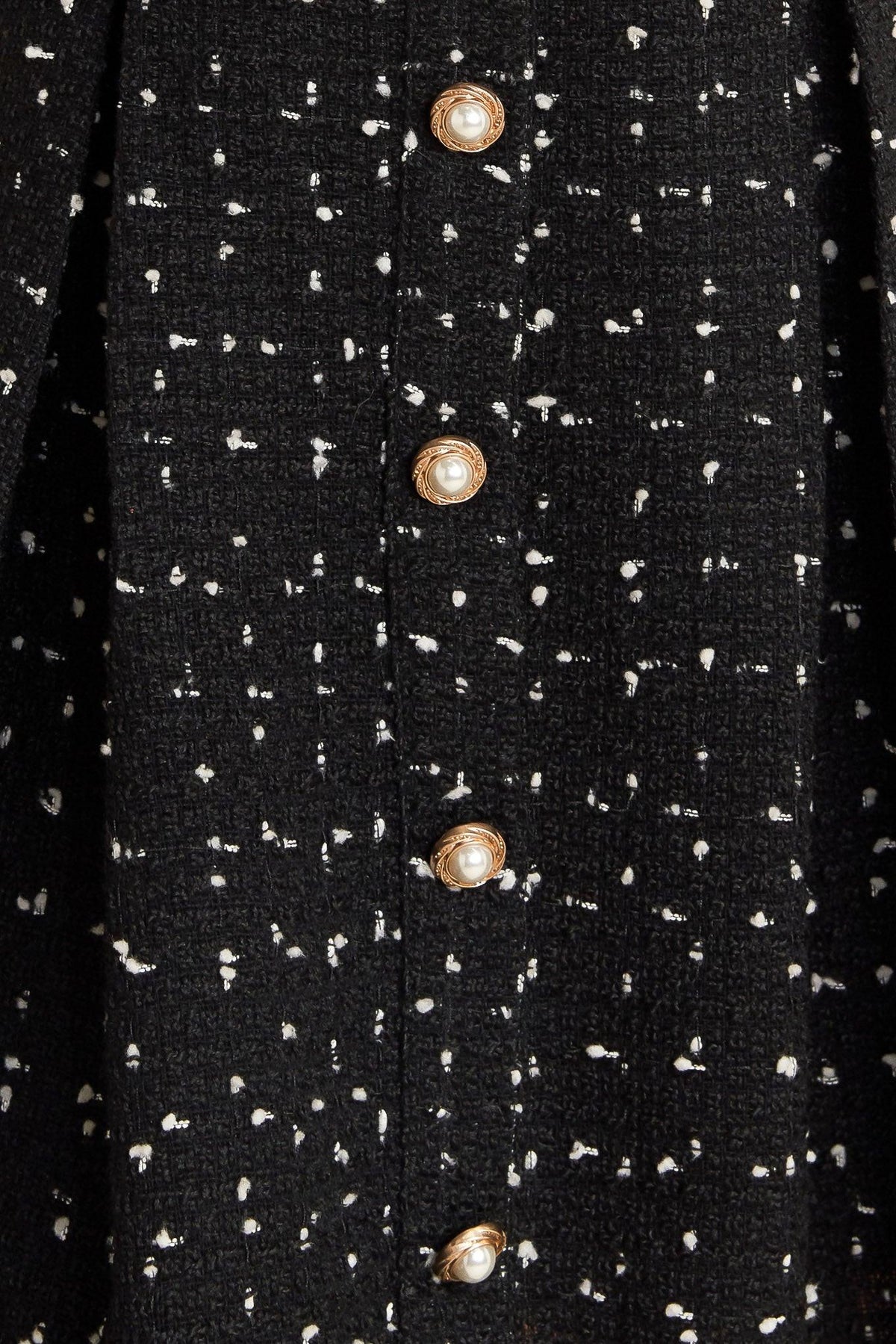French Code Woven Tweed Mini Dress