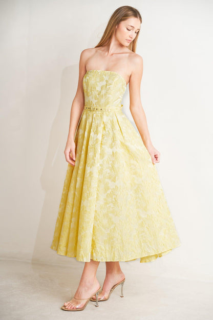 Buttercup Bloom Woven Midi Dress