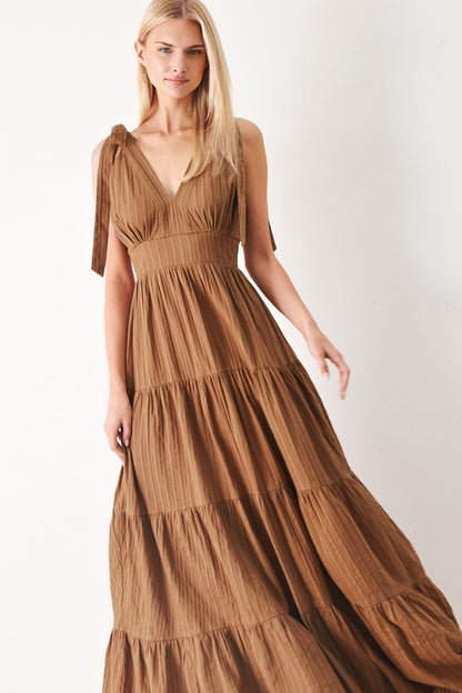 Calm Beauty Woven Maxi Dress