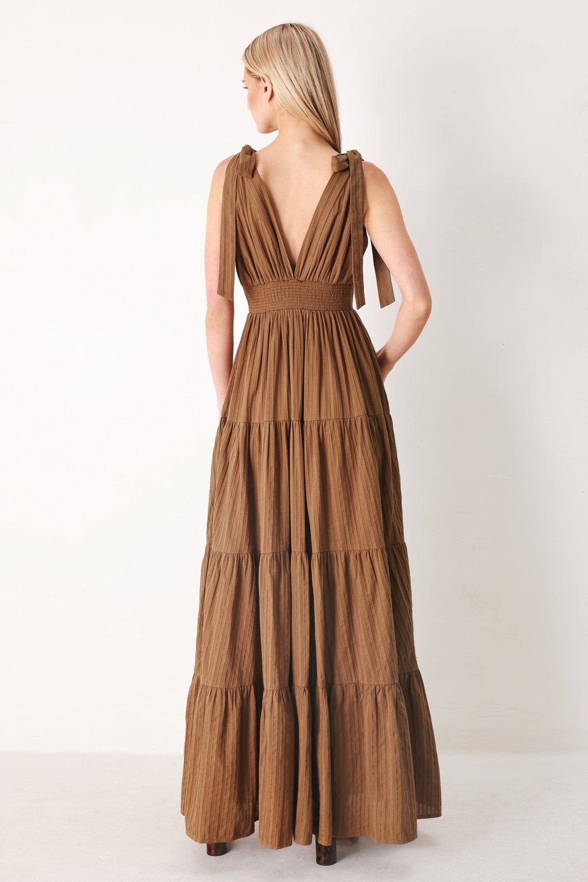 Calm Beauty Woven Maxi Dress