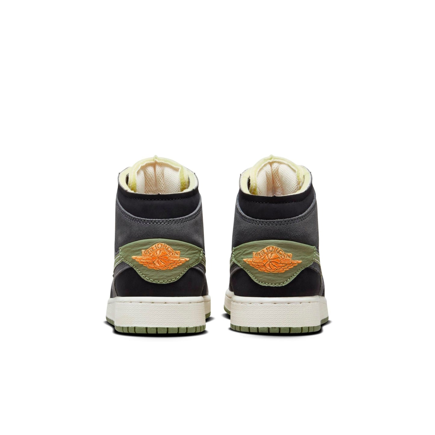Air Jordan Grade School Retro 1 Mid Se 'Craft Anthracite Light Olive Gs' Sneakers