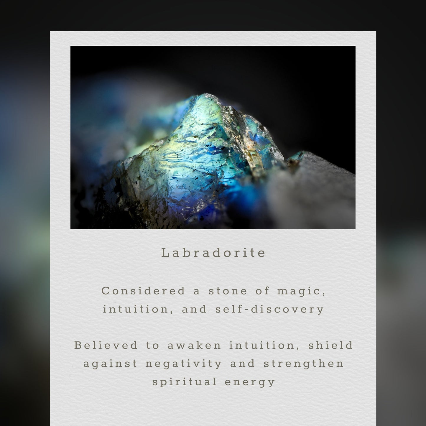 Ballet Chain - Silver Labradorite Layering Chain