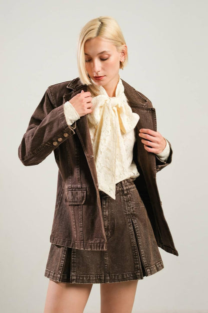 Daring Confidence Denim Blazer