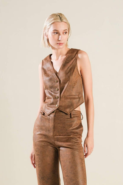 A Gift From Love Leather Vest