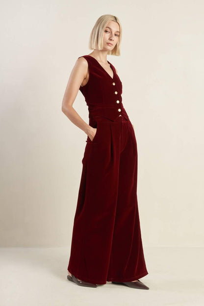 Coy Charm Velvet Vest
