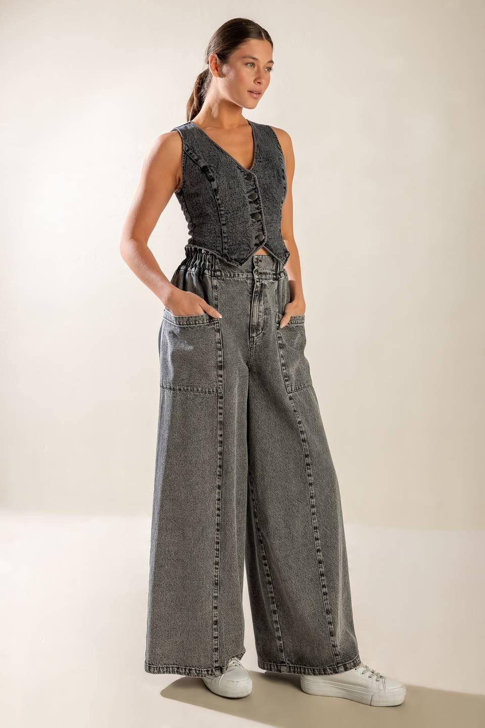 Exploring the City Denim Vest