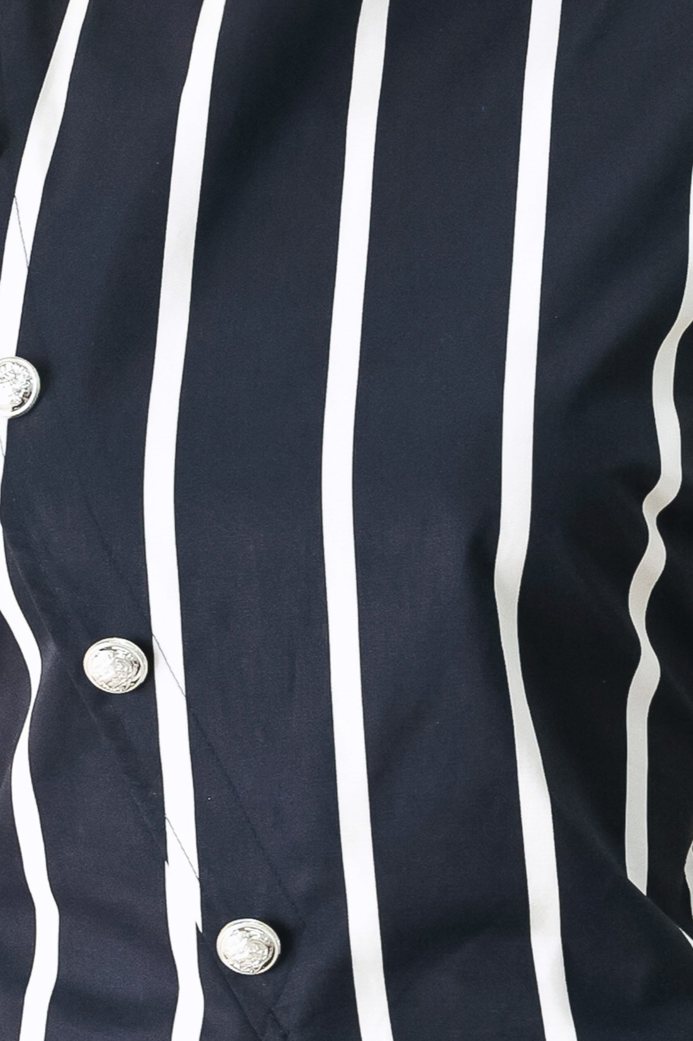Dark Rhythm Stripe Woven Top