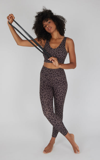 90 Degree by Reflex Lux Leopard Ankle Legging