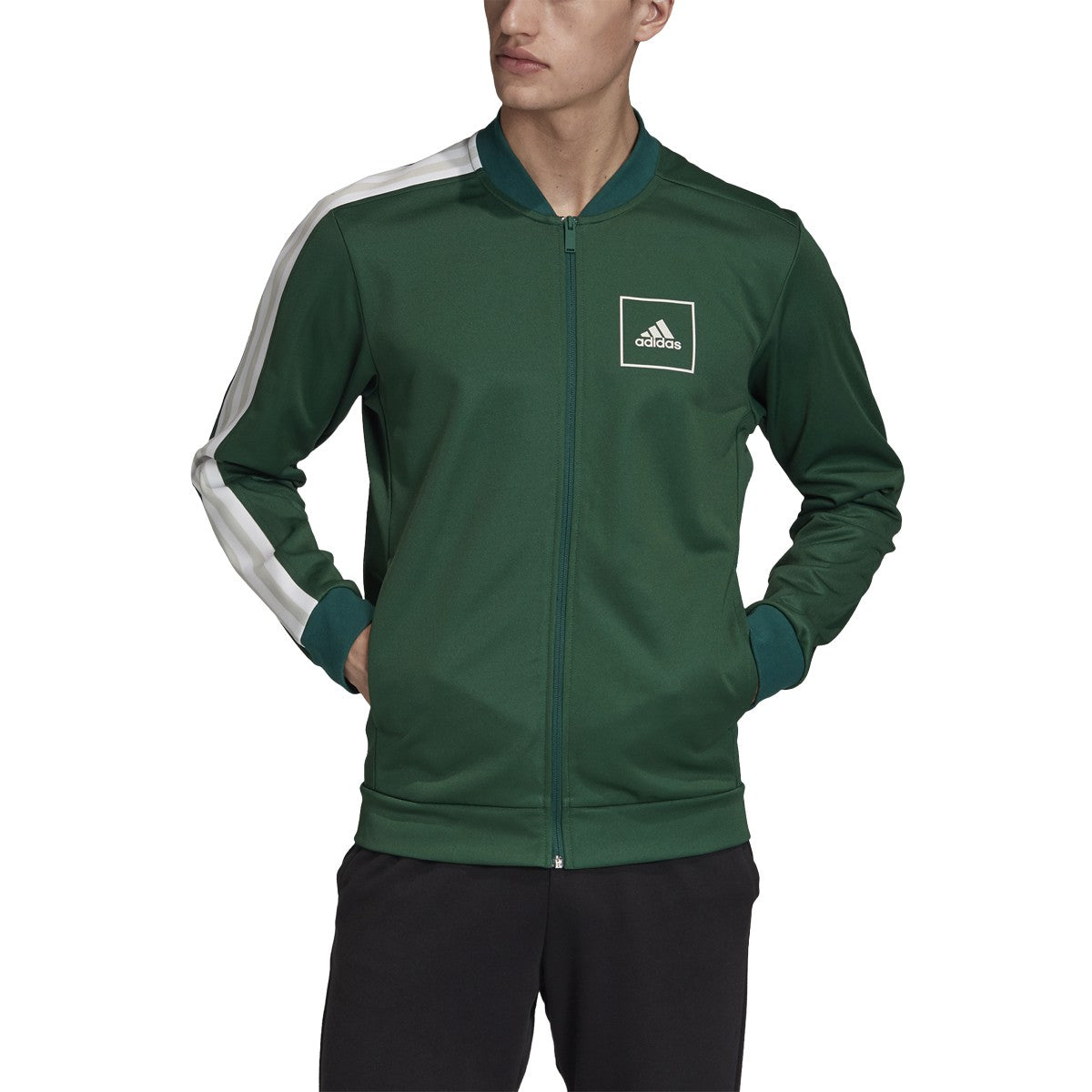 adidas Men's 3 Stripes Pique Track Jacket Jackets