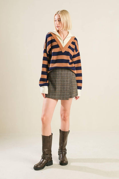 Eternal Devotion Plaid Skort
