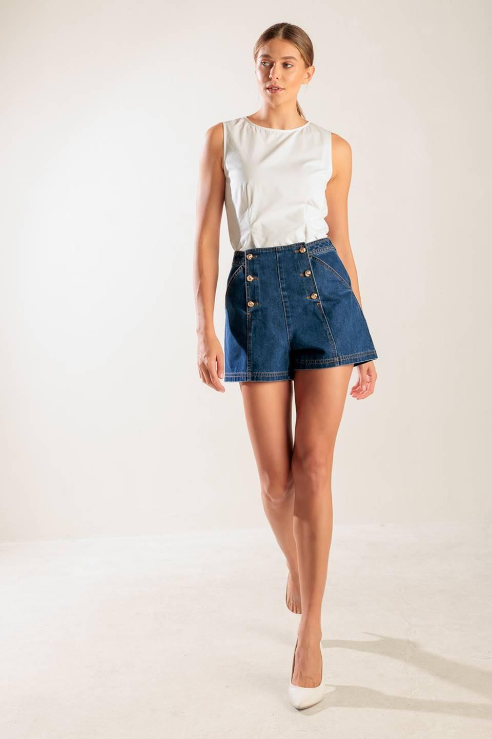 Drive-in Movie Denim Short