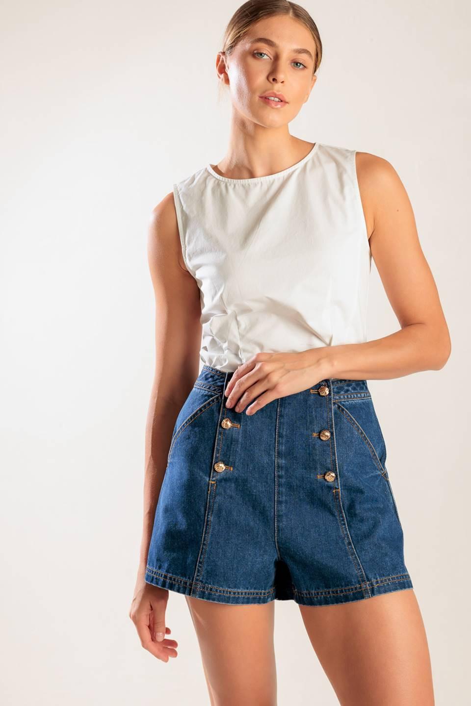 Drive-in Movie Denim Short